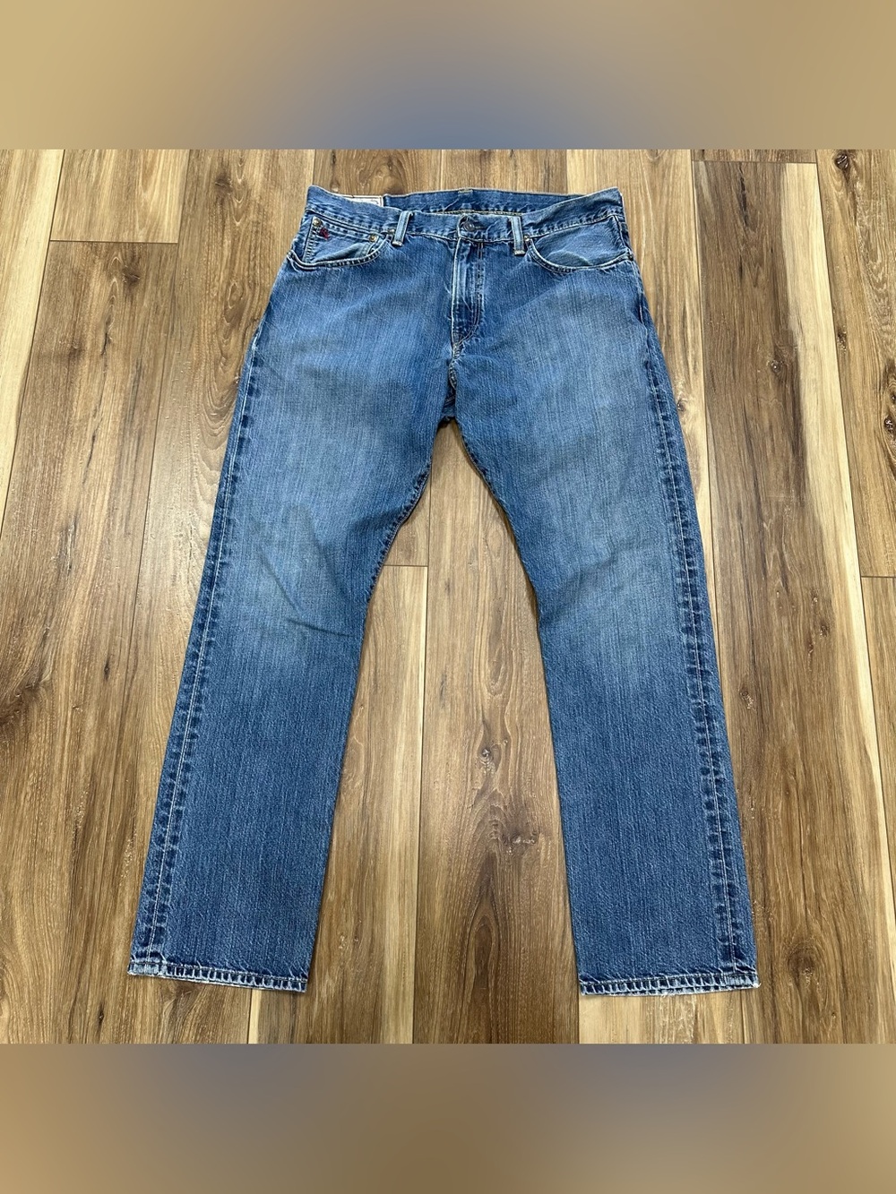 Vintage Polo Ralph Lauren Hampton Straight 100% Cotton Denim Jeans, 34x32
